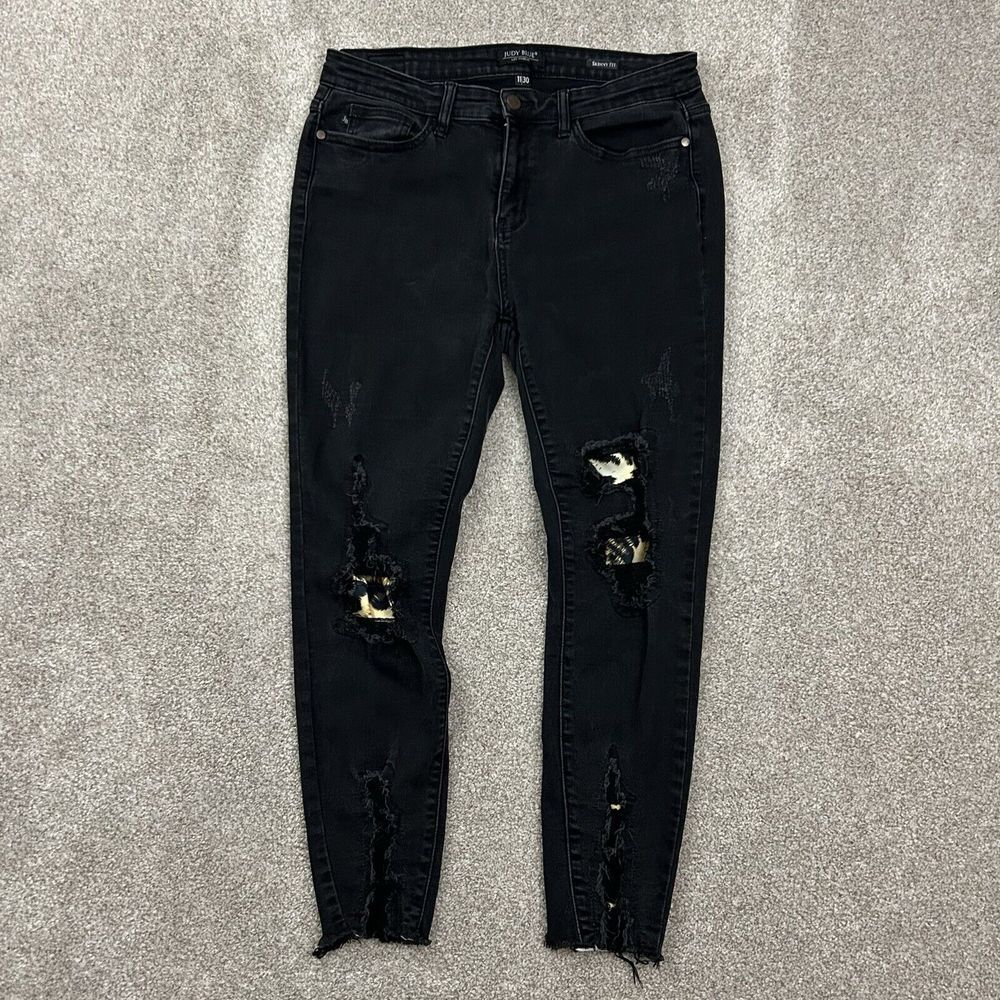 Judy Blue Jeans‎ Skinny Fit Black Women's Size 11/30 Stretchy - Picture 2 of 10